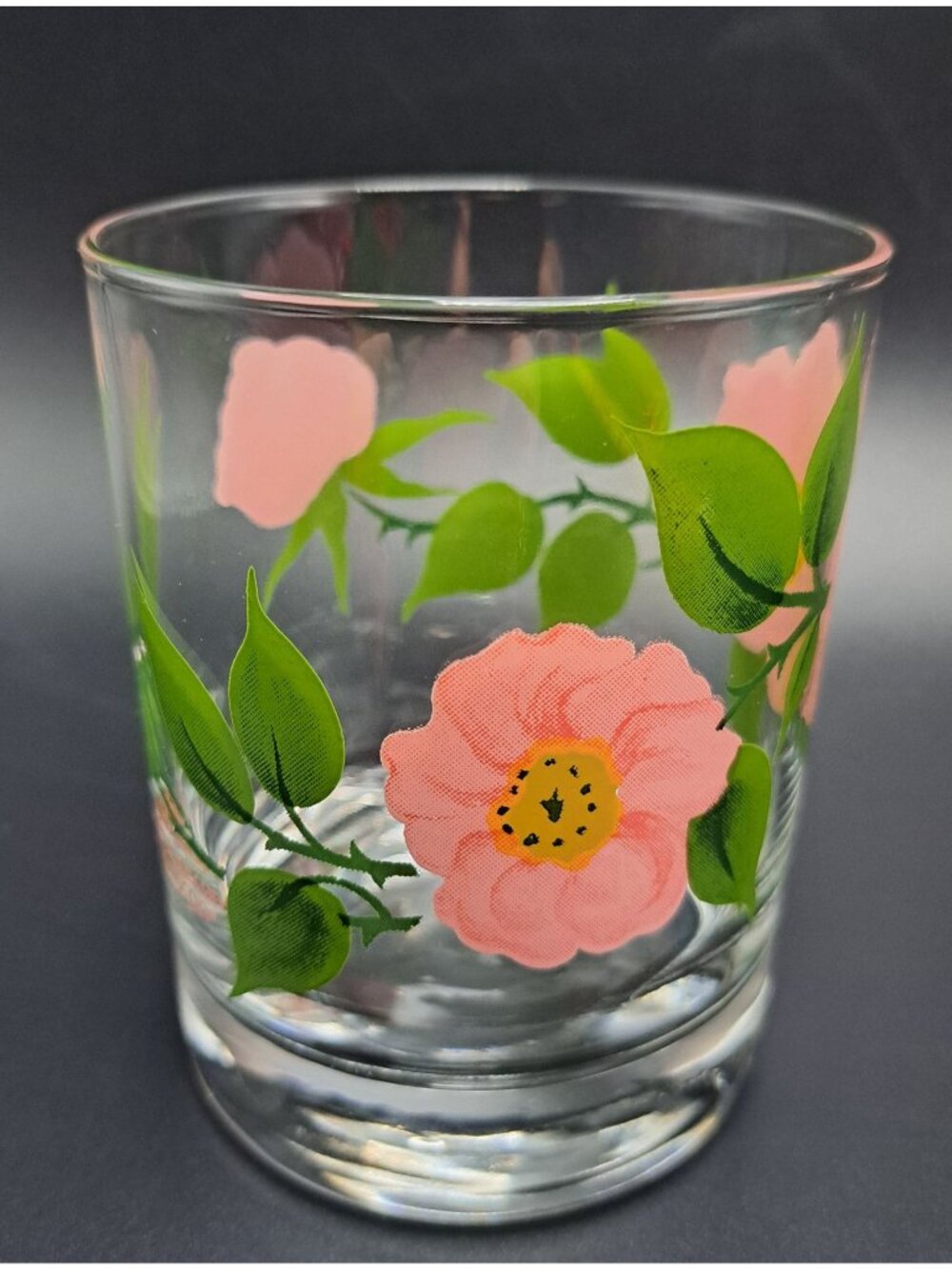 Glassware Double Old Fashioned Desert Rose 12oz 4 inch tall